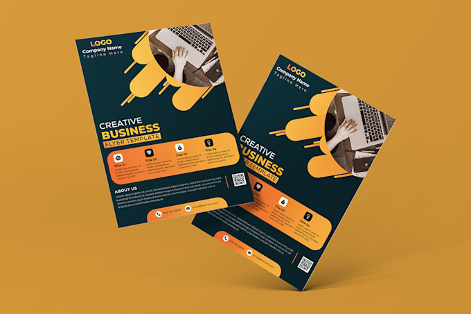 design any one page flyer within 24 hours