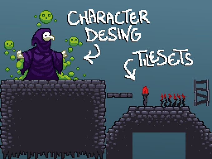 Do profesional pixel art for your game by Spikeart951 | Fiverr