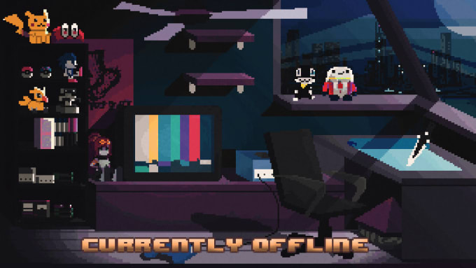 create a amazing pixel art animated music video