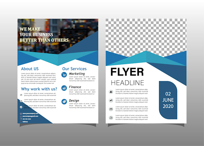 design professional flyer and brochure
