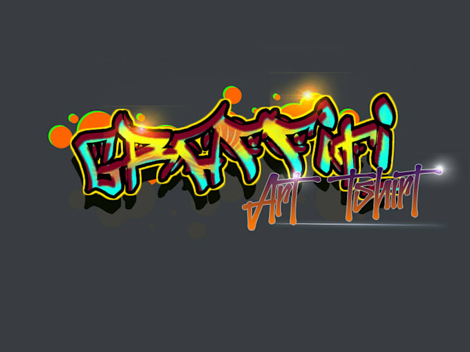 do graffiti logo, t shirt design in graffiti art