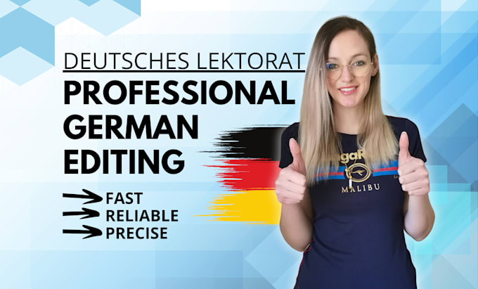 proofread and edit your german text in a lektorat