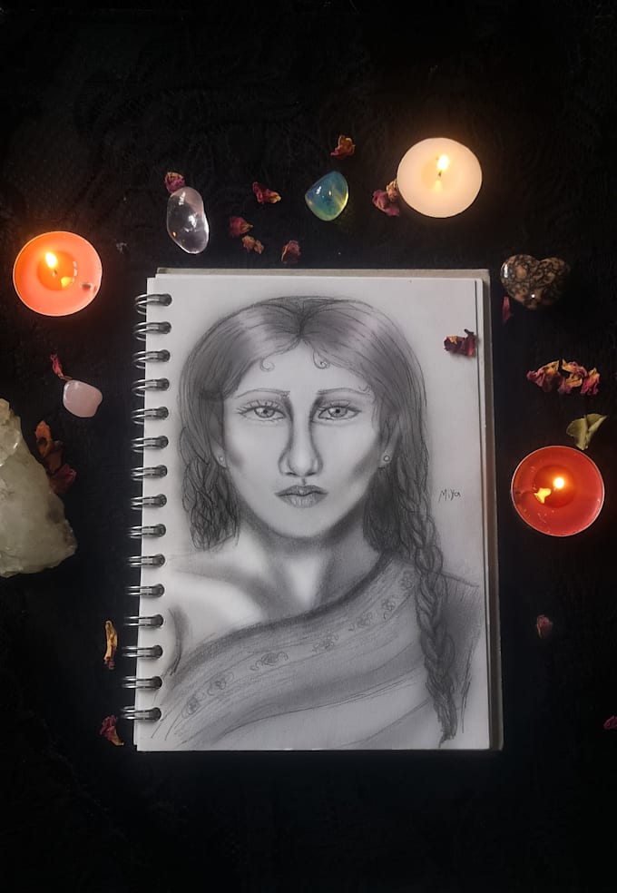 create past life drawings or spirit guide drawing with meaningful messages