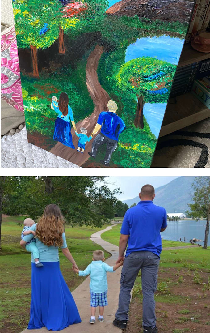 Create a painting from a photo by Jessicavicar876 Fiverr