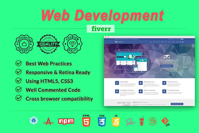 Design and develop website with html, css and bootstrap by Faisalfazil ...