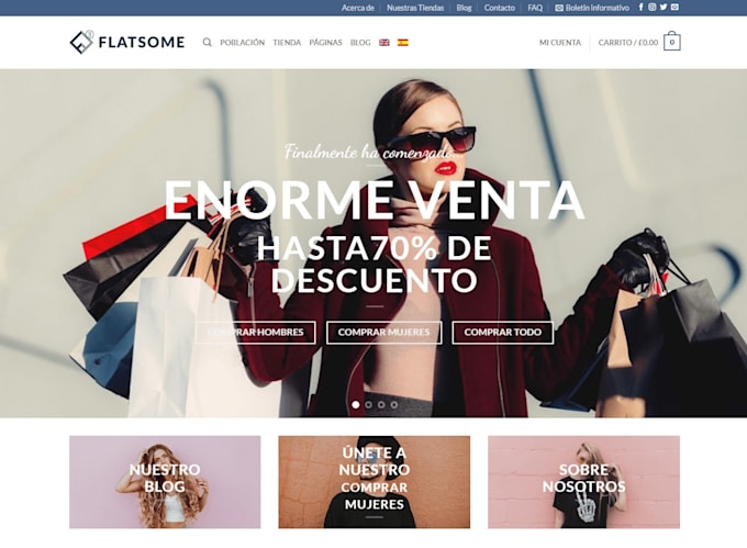 online ecommerce store shopping wordpress woocomerce website