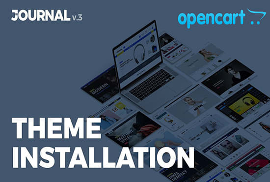 install or customize opencart theme opencart journal 3 theme
