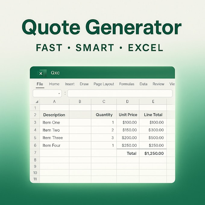 build a custom excel quote and pricing tool for your business
