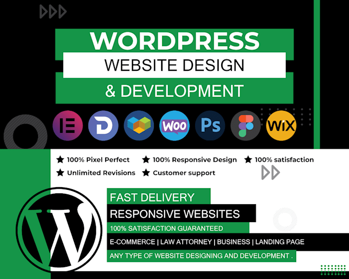 do wordpress website design and development , responsive professional wordpress