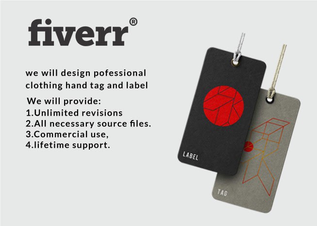 design luxury clothing hang tag and label design