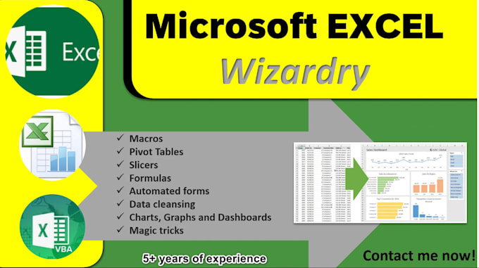 develop excel formulas and pivot tables