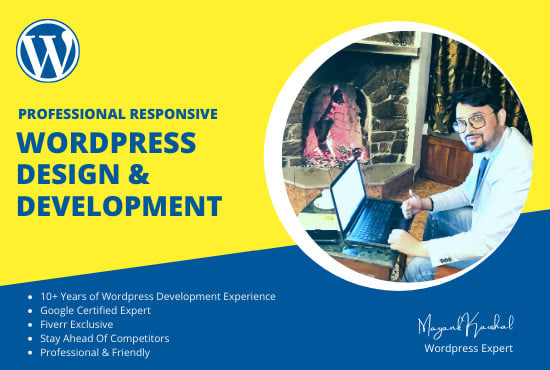 create professional responsive wordpress website