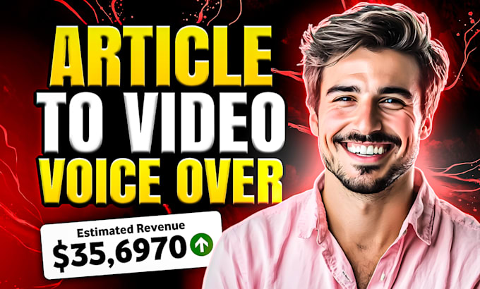 convert article blog post or text to video with voice over