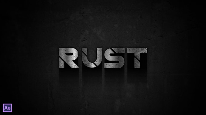 do custom metallic logo animation intro