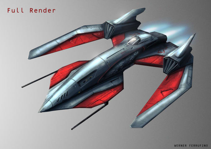 Premium AI Image  Digital concept art of a scifi space battleship