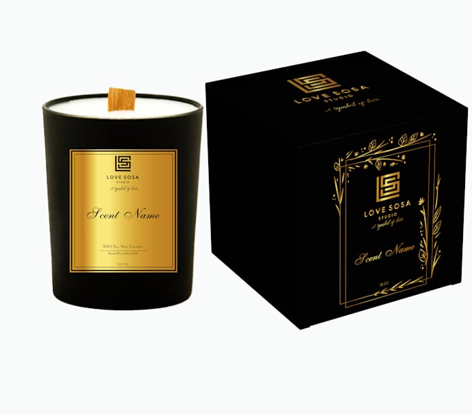 Candle label design, product label design and candle box by ...