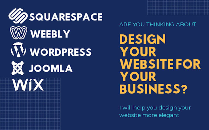 design redesign website on squarespace wix weebly webnode wordpress