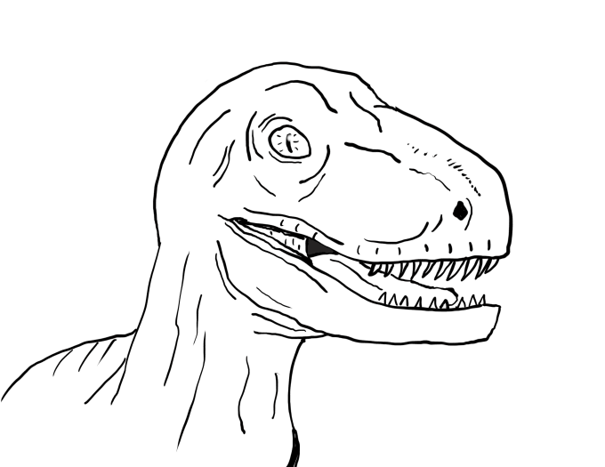 Make a dinosaur coloring page by Jonathanboster | Fiverr