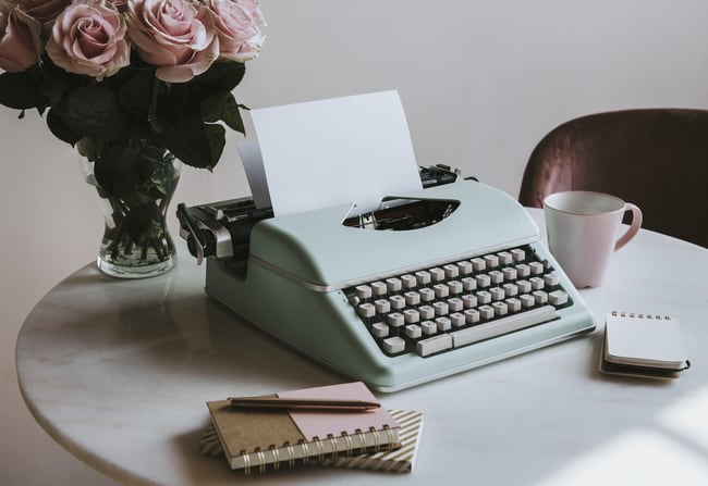 write your monthly business and marketing blogs