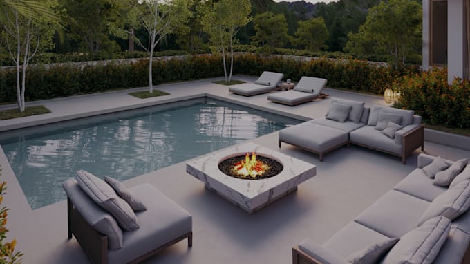 do interior design and realistic 3d rendering