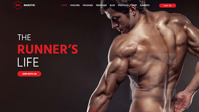 design impressive fitness,gym,sports, workout website