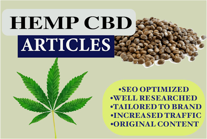 write SEO optimized articles on hemp