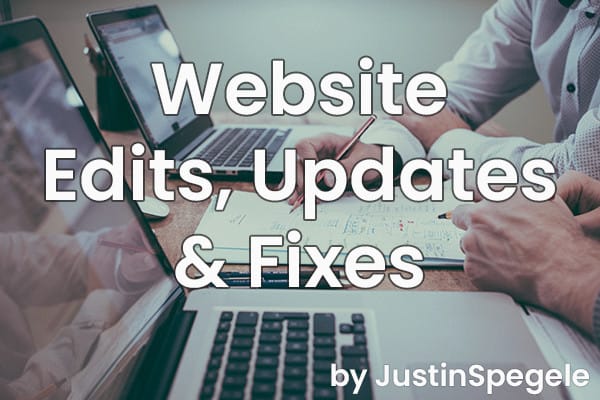 edit, update or fix your current website