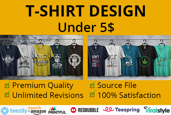 do bulk custom typography vector t shirt design