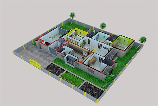 do architectural 3d floor plan