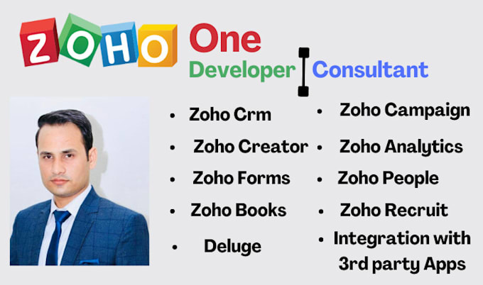 do anything of zoho crm,sign,forms,books,creator,recruit