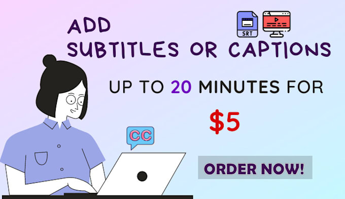 add synced subtitles or captions to videos, no script needed