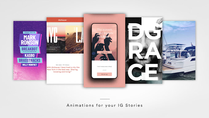 create proffesional video animations for instagram stories