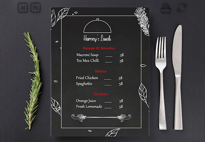 do restaurant menu, menu board, and restaurant branding