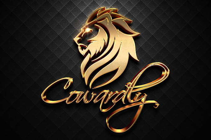 design a professional 3d metallic gold logo in 24 hours