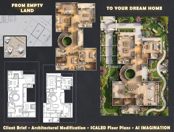 design your home from empty land to real accurate scaled 2d plan