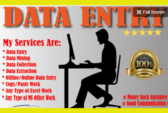 do data entry, web research and data collection