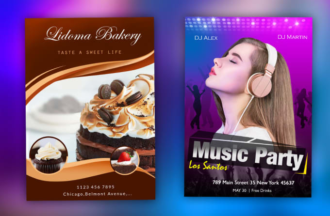design professional flyers and posters