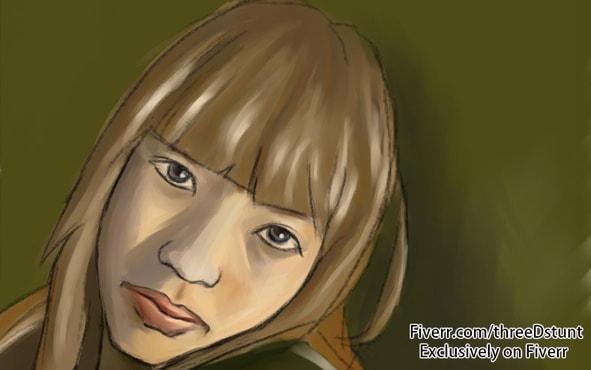create hand drawn portrait in this style from your picture