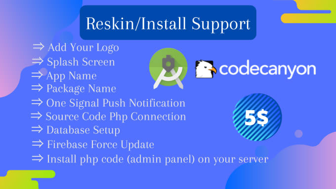 reskin android app in 3 hour