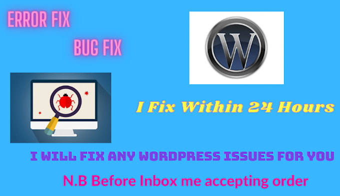 fix your wordpress bug within 24 hours