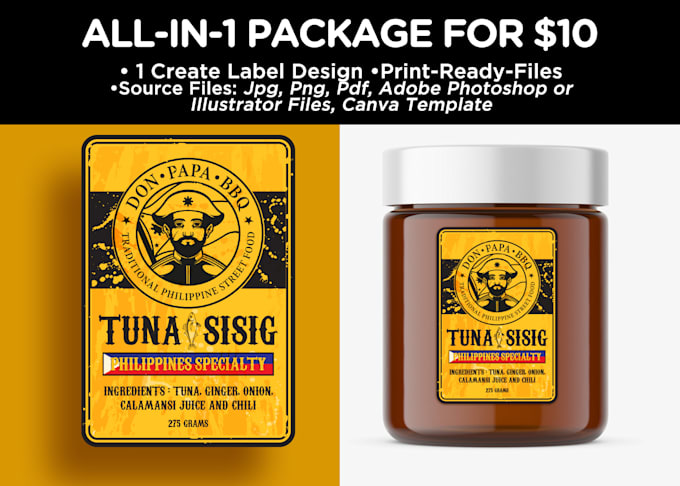 do sophisticated and creative packaging sticker label design