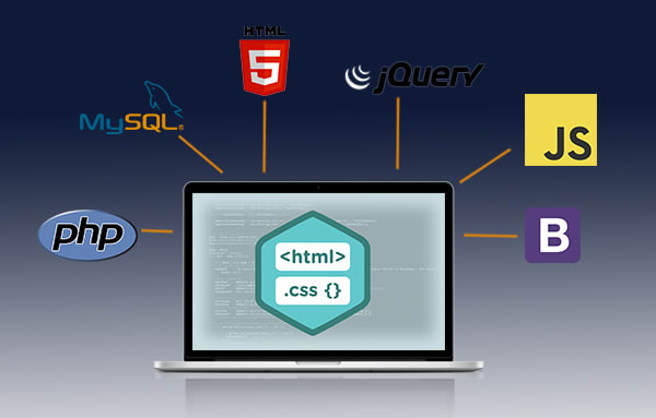 Create and build web application with php, js, css, and html ...