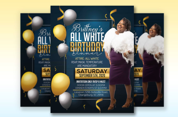 Birthday Flyer Design Example 1