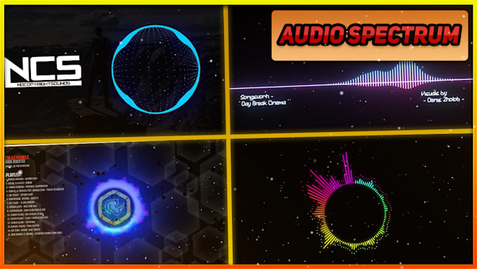 create a sound visualizer video