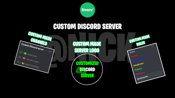 Make You A Custom Made Discord Server By Nickmom Discord logo png discord is the name of an online messenger, which was released in 2015 in the united states and today is available in almost thirty languages, having its versions for all the existing operating systems. custom made discord server by nickmom