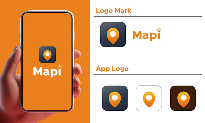 design startup unique app and splash logo