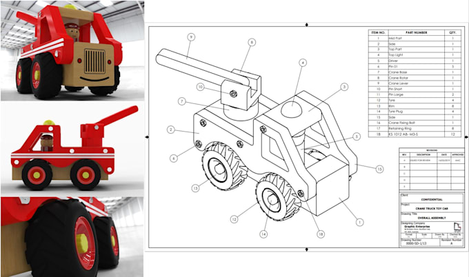 make solidworks 3d cad model and 2d drawing
