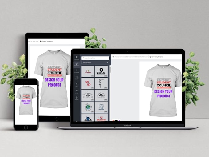 design responsive print on demand wordpress store website