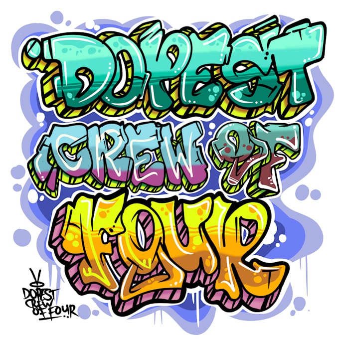 graffiti your name with a hand drawn