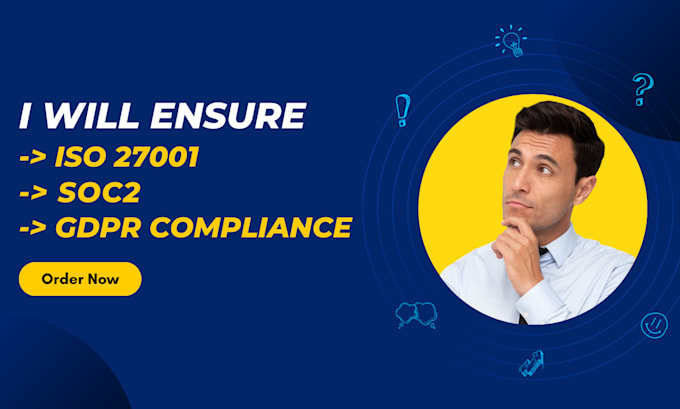 write your iso 27001 soc 2 and gdpr compliance policies and procedures